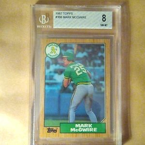 1987 Topps number 366 Mark McGwire